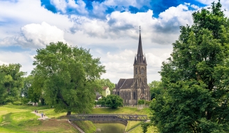 St Sturmius mit Bruecke quer