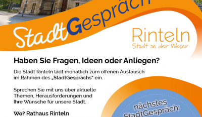 Plakat Stadtgespraech Maerz 2027